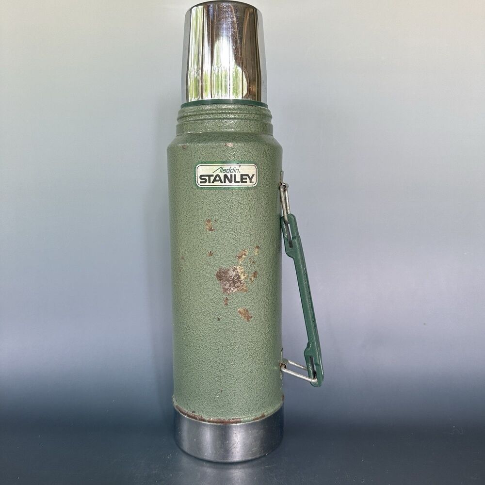 Stanley Aladdin A-944DH-1 Green Quart Vacuum Thermos Bottle Vintage Made in USA